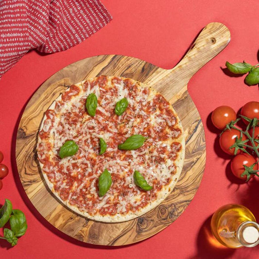 Round Olive Wood Pizza Board